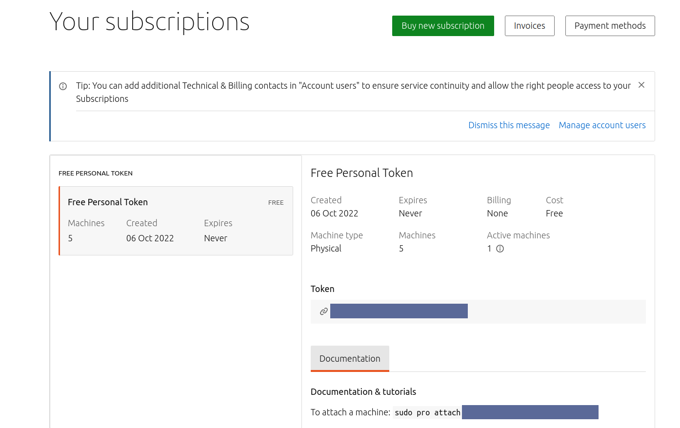 Your subscriptions